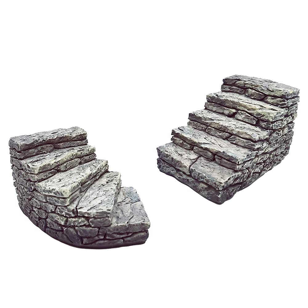 MAOMIA Miniature Stone Steps Figurines for Fairy Garden Ornaments(|6 inch)