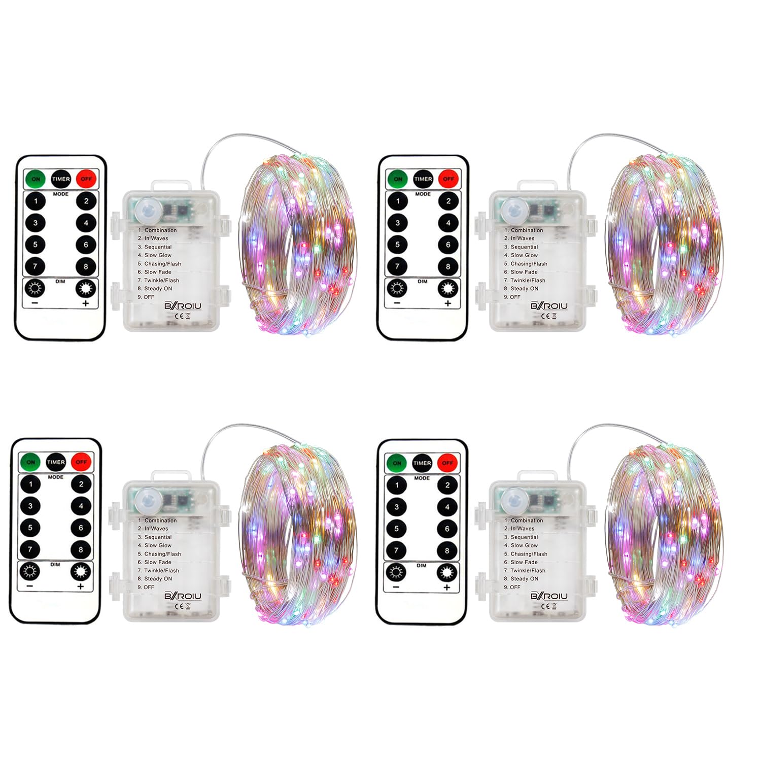 Fairy Lights Battery Operated Multicolor for Christmas Party Wedding Decorative Lighting