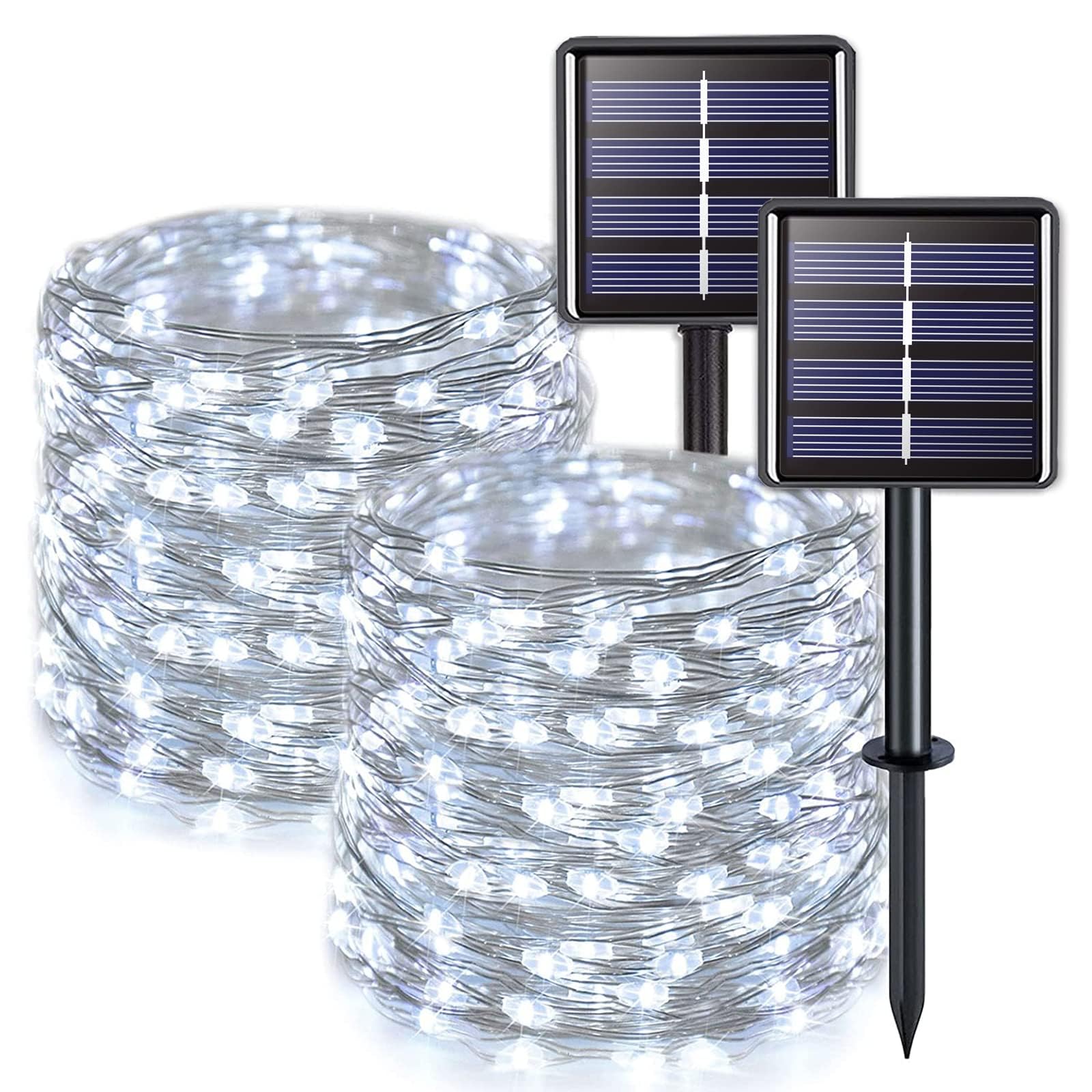 JMEXSUSS 2 Pack Outdoor Waterproof Solar String Lights for Yard Tree Patio Garden ClimatePartner Certified
| JMEXSUSS 2