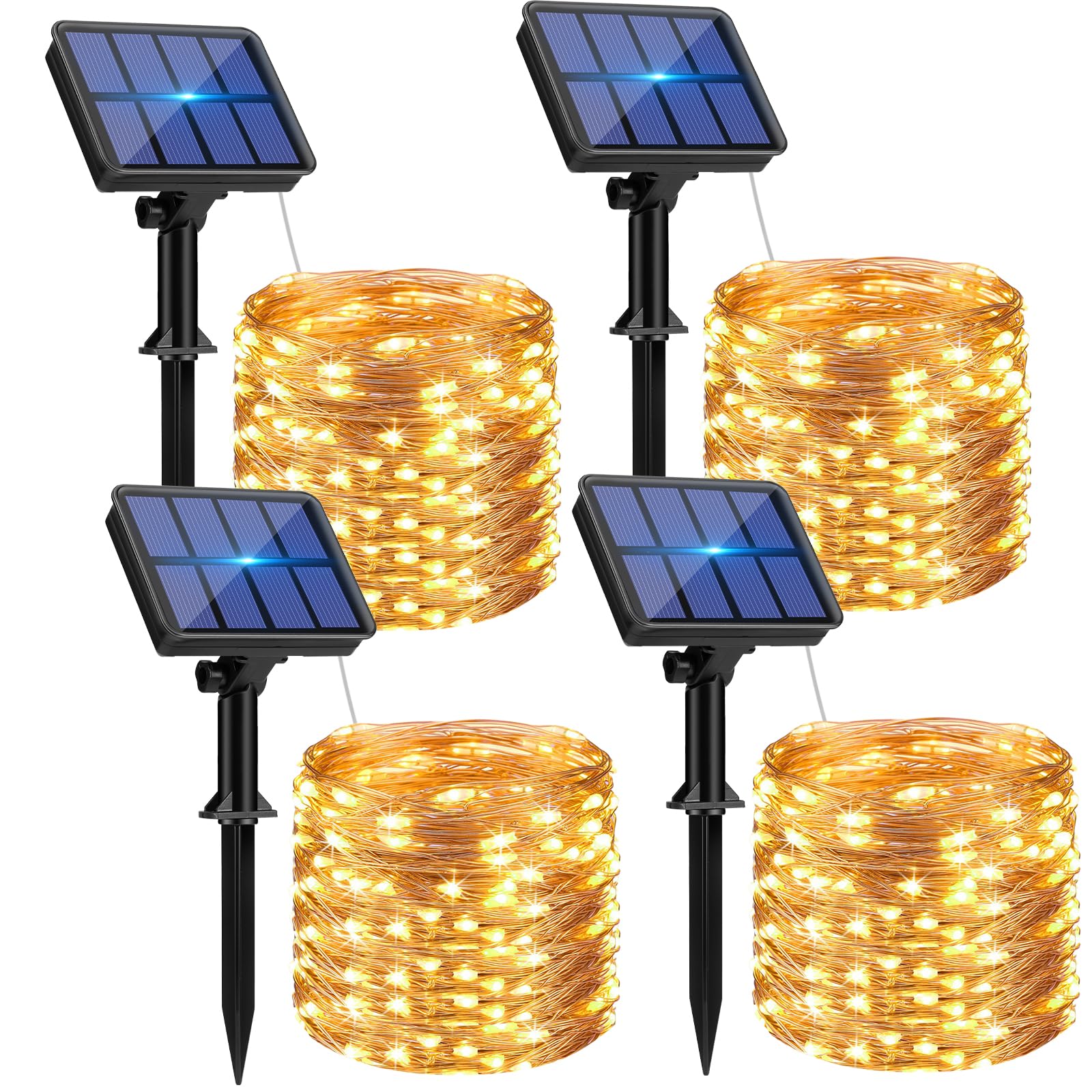 320LED 132FT Waterproof Solar Fairy Lights for Outside Tree Garden (Warm White)  
320LED 132FT Solar Twinkle Lights - Co