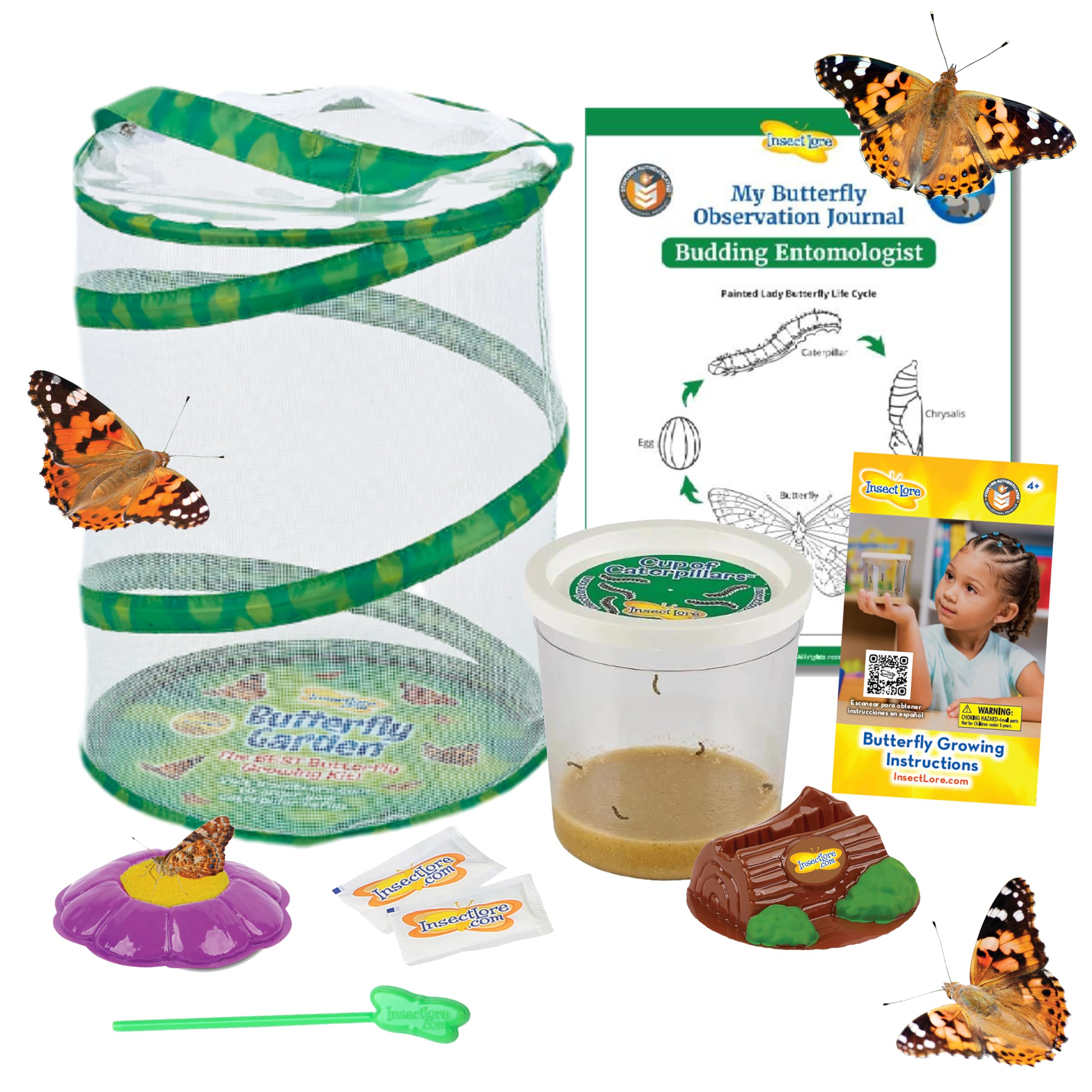 Insect Lore Butterfly Garden + Live Baby Caterpillars + Kids
Insect Lore Butterfly Garden + STEM Journal + Children
Inse