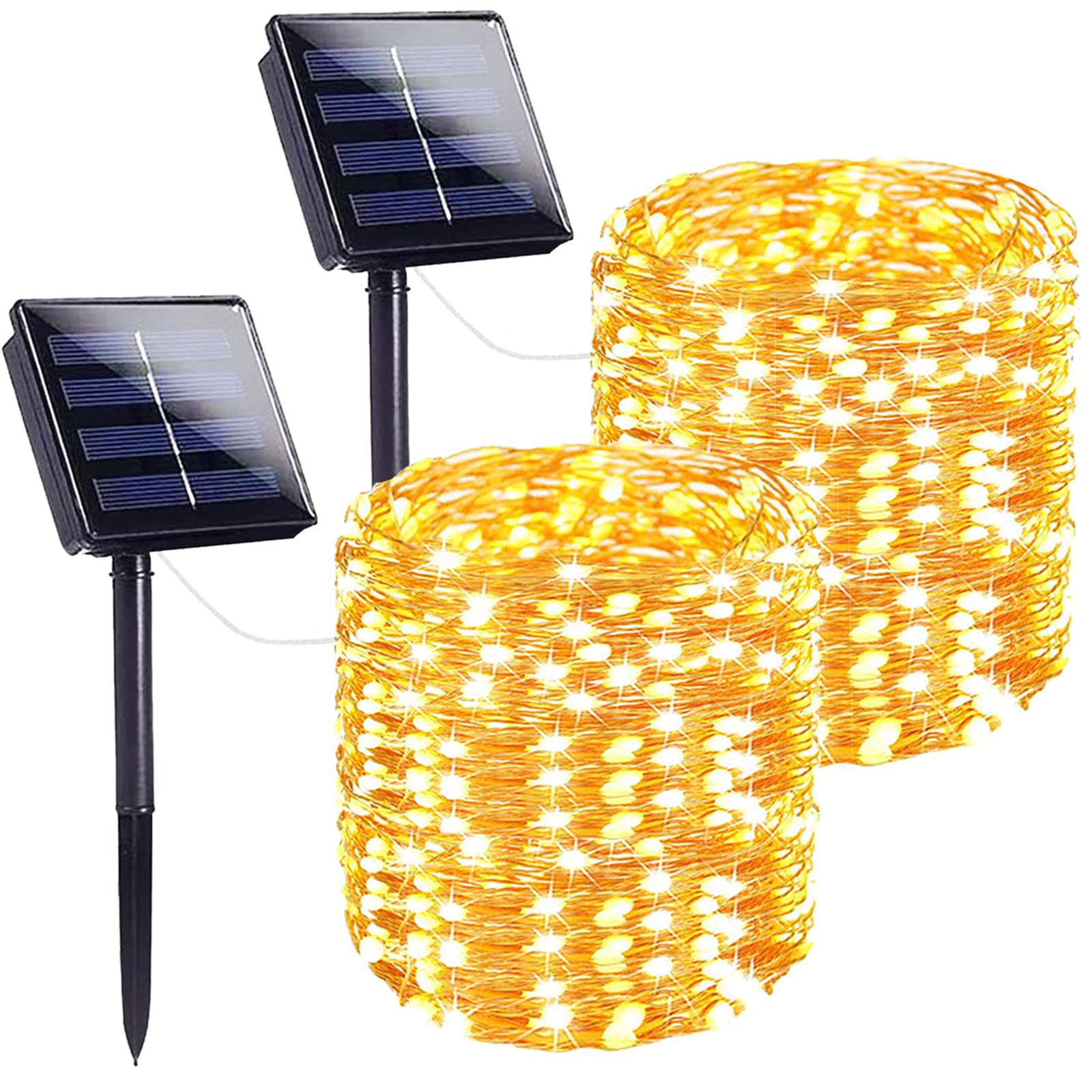 Extra-Long 144FT Waterproof Solar String Lights for Outside Party Xmas Wedding Decor
| 2 Pack 400LED Warm White Twinkle
